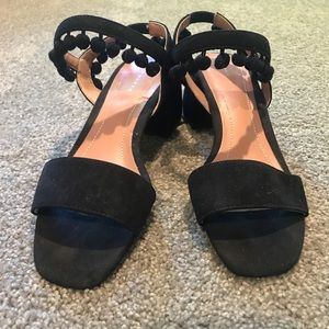 Zara Pom Pom heel sandal